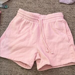 TNA Pink Cozy AF Shorts